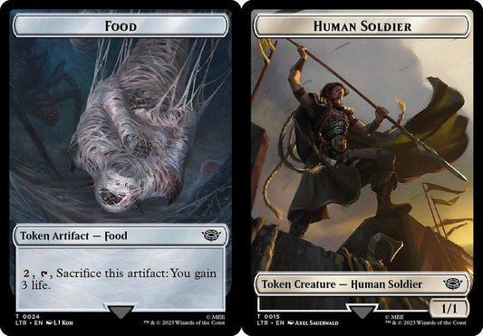 Food (024) // Human Soldier (015) Double-Sided Token - Surge Foil