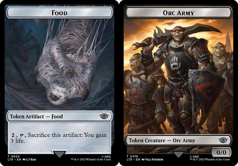 Food (024) // Orc Army (019) Double-Sided Token - Surge Foil