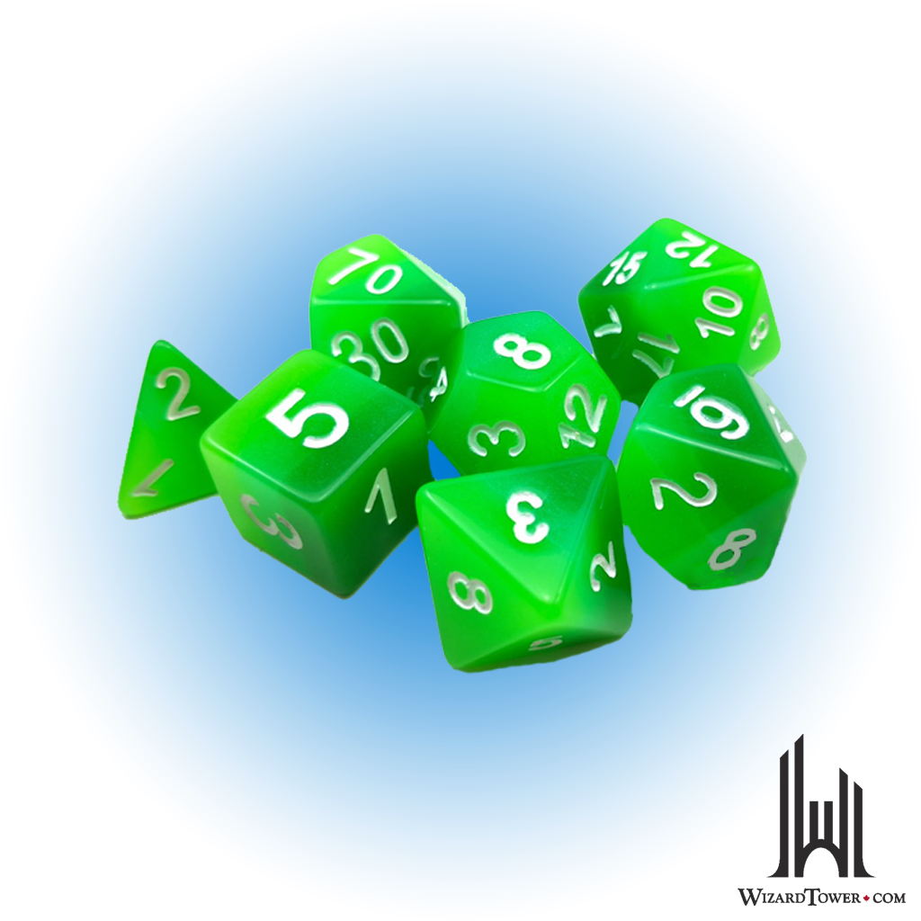 Dice Set - Forest Light 7ct