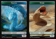 Fractal (0020) // Wurm (0018) Double-Sided Token