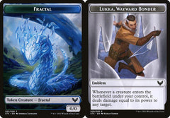 Fractal (003) // Lukka, Wayward Bonder Emblem (008) Double-Sided Token - Foil