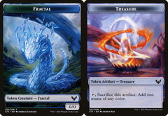 Fractal (003) // Treasure (007) Double-Sided Token - Foil