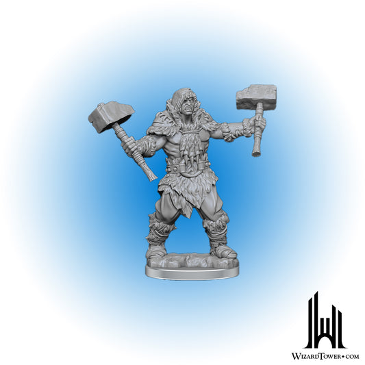 Unpainted Miniature - Dungeons & Dragons - Goliath Barbarian Male