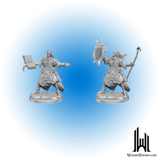 Unpainted Miniature - Pathfinder Frameworks - Human Wizard