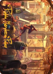 Friendly Neighborhood (02/54) Art Card (ASMP) - Gold-Stamped Signature