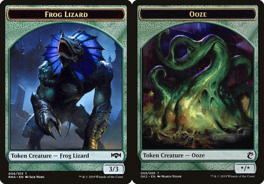 Frog Lizard (006) // Ooze (009) Double-Sided Token
