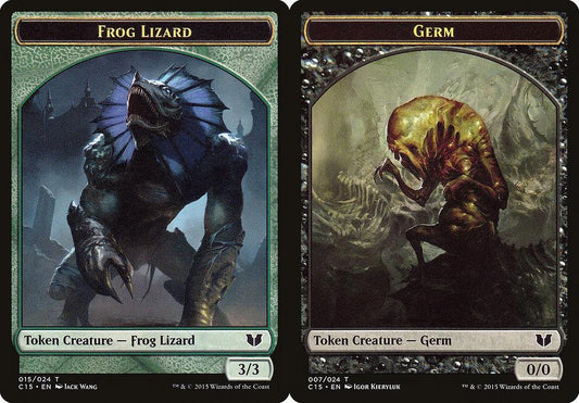 Frog Lizard (015) // Germ (007) Double-Sided Token