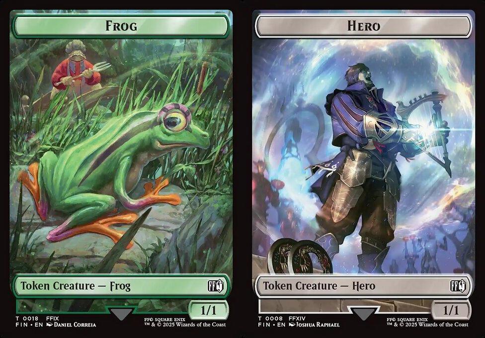 Frog (0018) // Hero (0008) Double-Sided Token