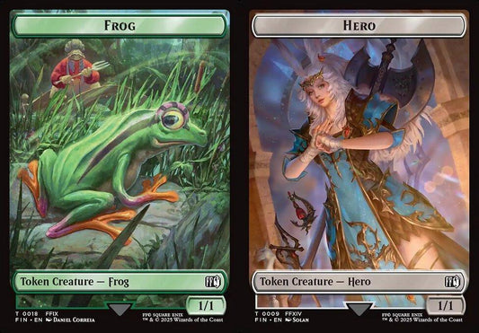 Frog (0018) // Hero (0009) Double-Sided Token - Foil