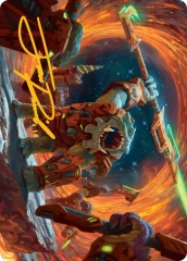 Frontline War-Rager (16/54) Art Card - Gold-Stamped Signature