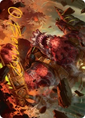 Full Bore (17/54) Art Card (AEOE) - Gold-Stamped Signature