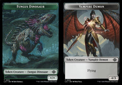 Fungus Dinosaur (0012) // Vampire Demon (0015) Double-Sided Token - Foil