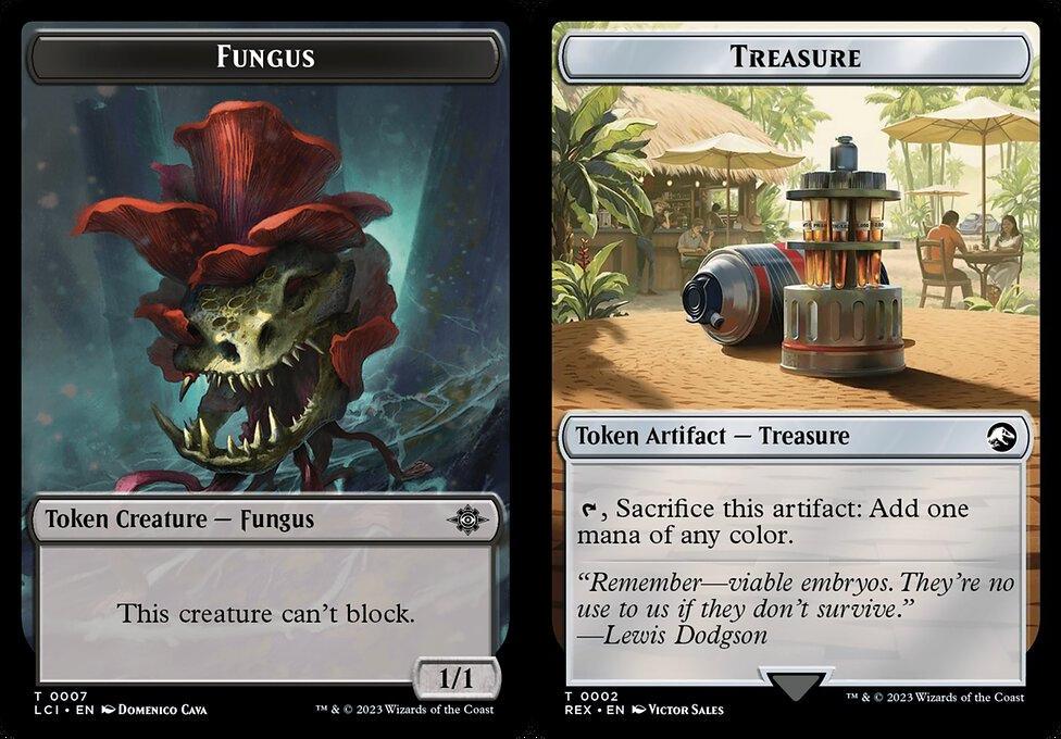 Fungus (0007) // Treasure (0002) Double-Sided Token - Foil