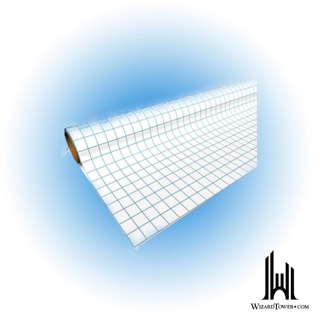 Gaming Paper - Square Grid Roll - Black 1"