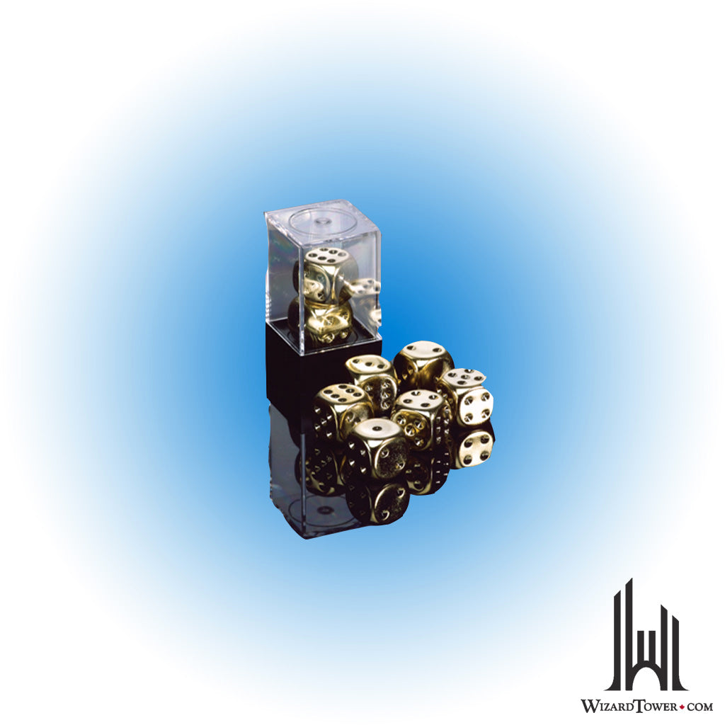 Dice Set - Metal-Plated Gold d6 2ct