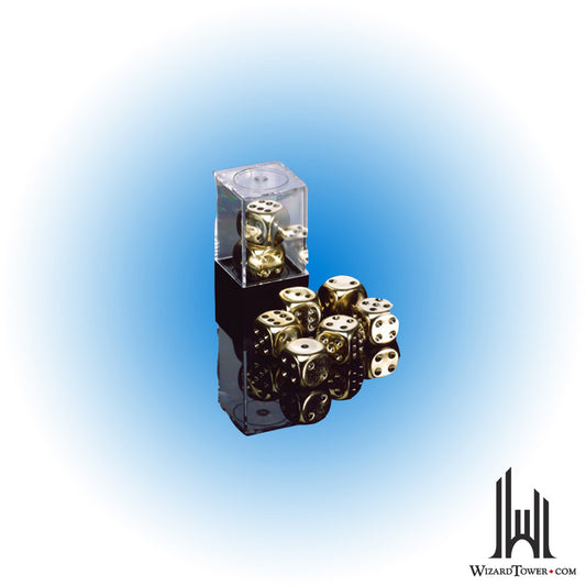 Dice Set - Metal-Plated Gold d6 2ct