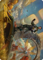 Galactic Wayfarer (21/54) Art Card (AEOE) - Gold-Stamped Signature