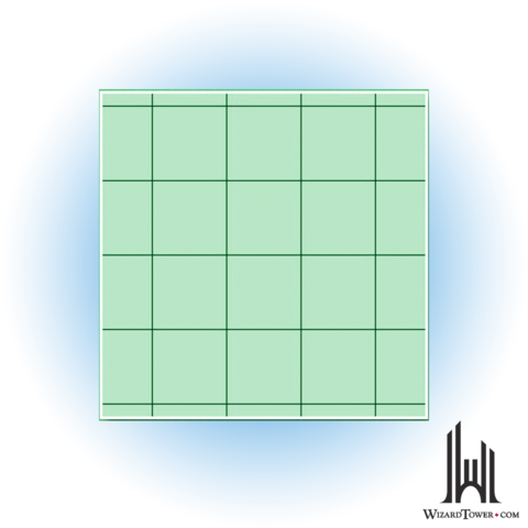Gaming Paper - Square Grid Roll - Green 1"