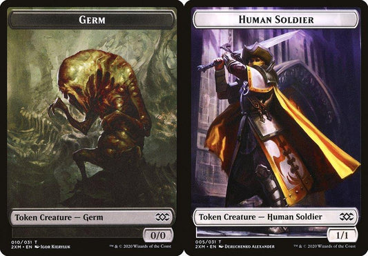 Germ (010) // Human Soldier (005) Double-Sided Token - Foil