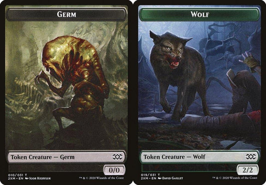 Germ (010) // Wolf (019) Double-Sided Token - Foil