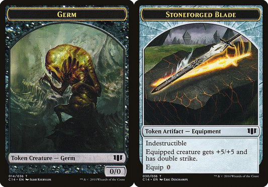 Germ (014) // Stoneforged Blade (030) Double-Sided Token