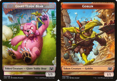 Giant Teddy Bear (005) // Goblin (002) Double-Sided Token