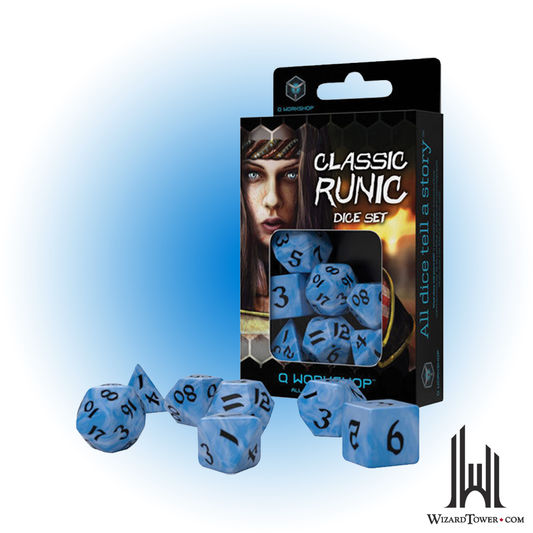 Dice Set - Runic Glacier / Black 7ct