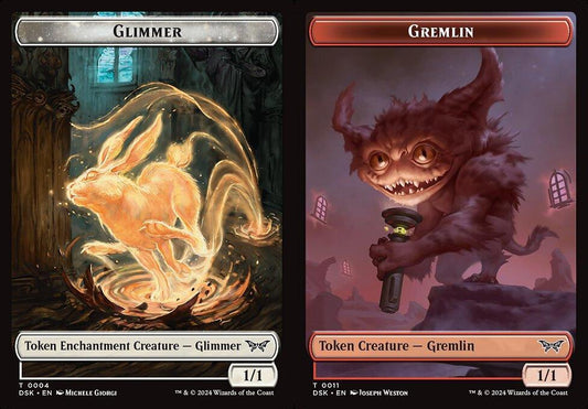 Glimmer (0004) // Gremlin (0011) Double-Sided Token - Foil