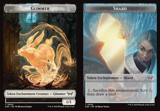 Glimmer (0004) // Shard (0002) Double-Sided Token - Foil