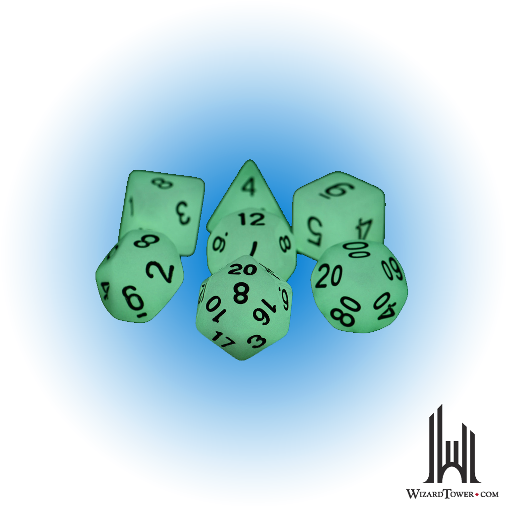 Dice Set - Glow in the Dark Original 7ct