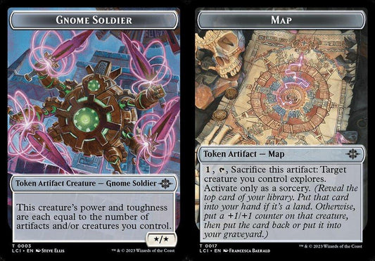 Gnome Soldier (0003) // Map (0017) Double-Sided Token - Foil