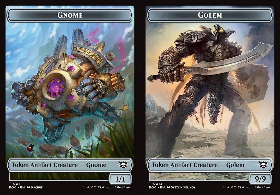 Gnome (0011) // Golem (0014) Double-Sided Token