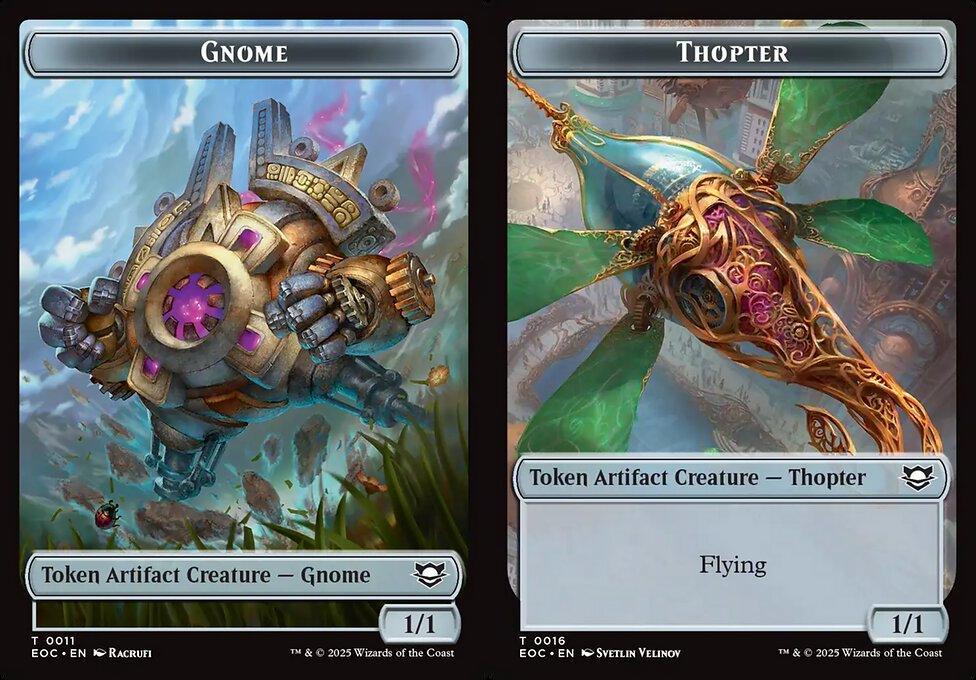 Gnome (0011) // Thopter (0016) Double-Sided Token