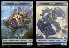 Gnome (0016) // Golem (0013) Double-Sided Token - Foil