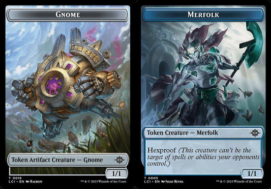 Gnome (0016) // Merfolk (0005) Double-Sided Token - Foil