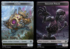Gnome (0016) // Skeleton Pirate (0008) Double-Sided Token - Foil