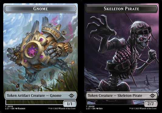 Gnome (0016) // Skeleton Pirate (0008) Double-Sided Token - Foil