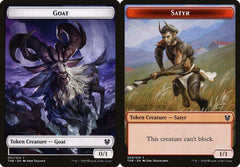 Goat (001) // Satyr (009) Double-Sided Token - Foil