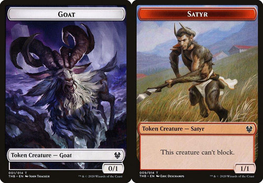 Goat (001) // Satyr (009) Double-Sided Token - Foil