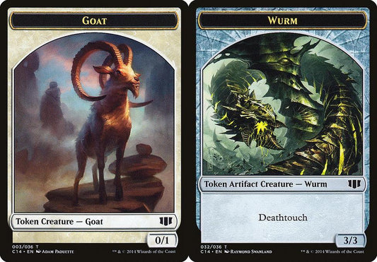 Goat (003) // Wurm (032) Double-Sided Token