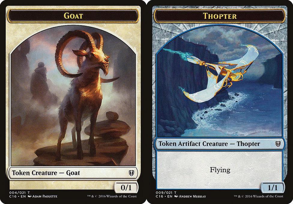 Goat (004) // Thopter (009) Double-Sided Token