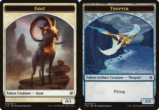 Goat (004) // Thopter (009) Double-Sided Token
