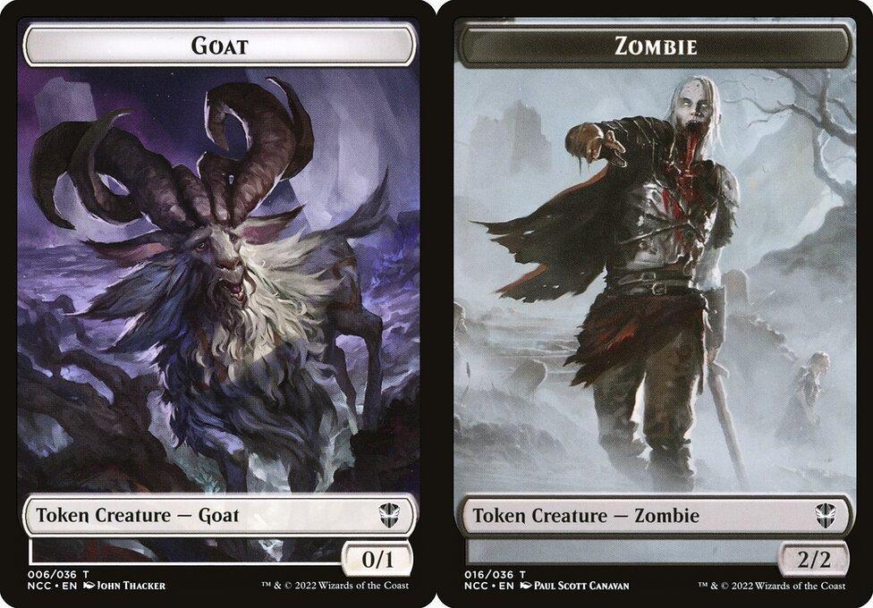 Goat (006) // Zombie (016) Double-Sided Token
