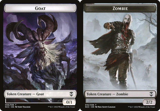 Goat (006) // Zombie (016) Double-Sided Token