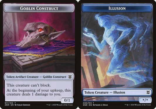 Goblin Construct (011) // Illusion (006) Double-Sided Token - Foil