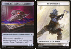 Goblin Construct (011) // Kor Warrior (004) Double-Sided Token - Foil