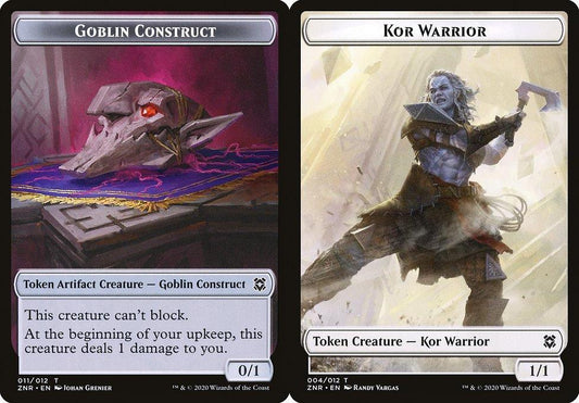 Goblin Construct (011) // Kor Warrior (004) Double-Sided Token - Foil