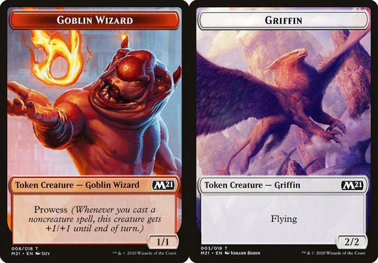 Goblin Wizard (008) // Griffin (003) Double-Sided Token - Foil