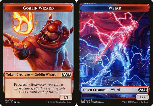 Goblin Wizard (008) // Weird (013) Double-Sided Token - Foil