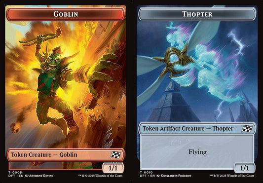 Goblin (0005) // Thopter (0010) Double-Sided Token - Foil